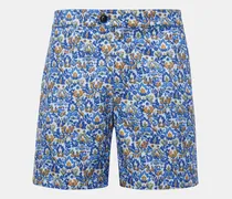Herren - Badeshorts blau/grün gemustert