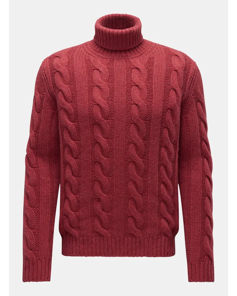 von BRAUN Cashmere Rollkragenpullover rot Rot