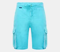 Herren - Leinen Cargo-Bermudas 'Linen Cargo' türkis