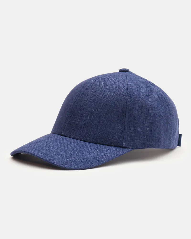 Varsity Headware Herren - Leinen Baseball-Cap dunkelblau meliert Dunkelblau