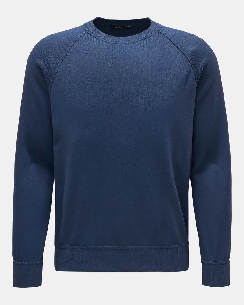 04651/ Herren - Rundhalspullover 'Foggy Crew' graublau Graublau