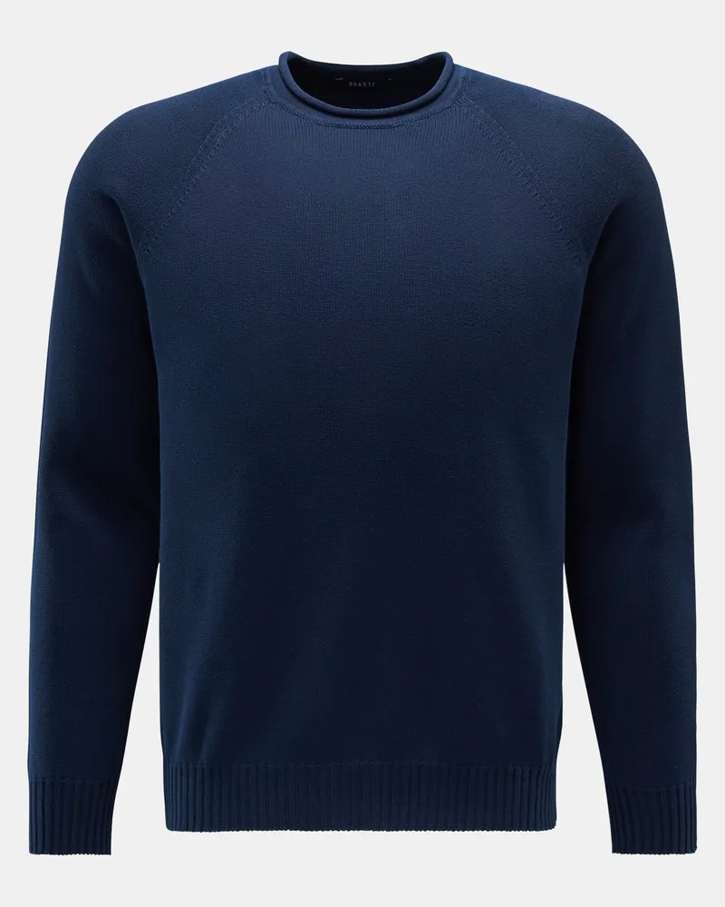 04651/ Herren - Rundhals-Pullover 'Cotton Crew' navy Navy