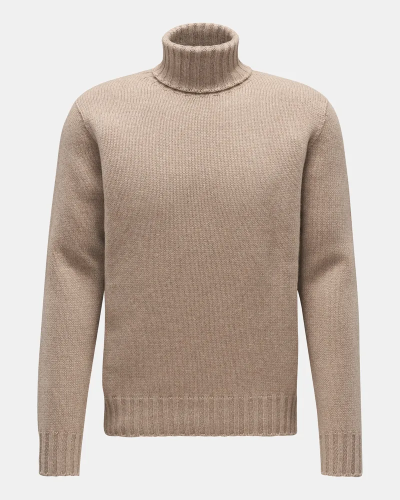 04651/ Herren - Cashmere Rollkragenpullover beige Beige