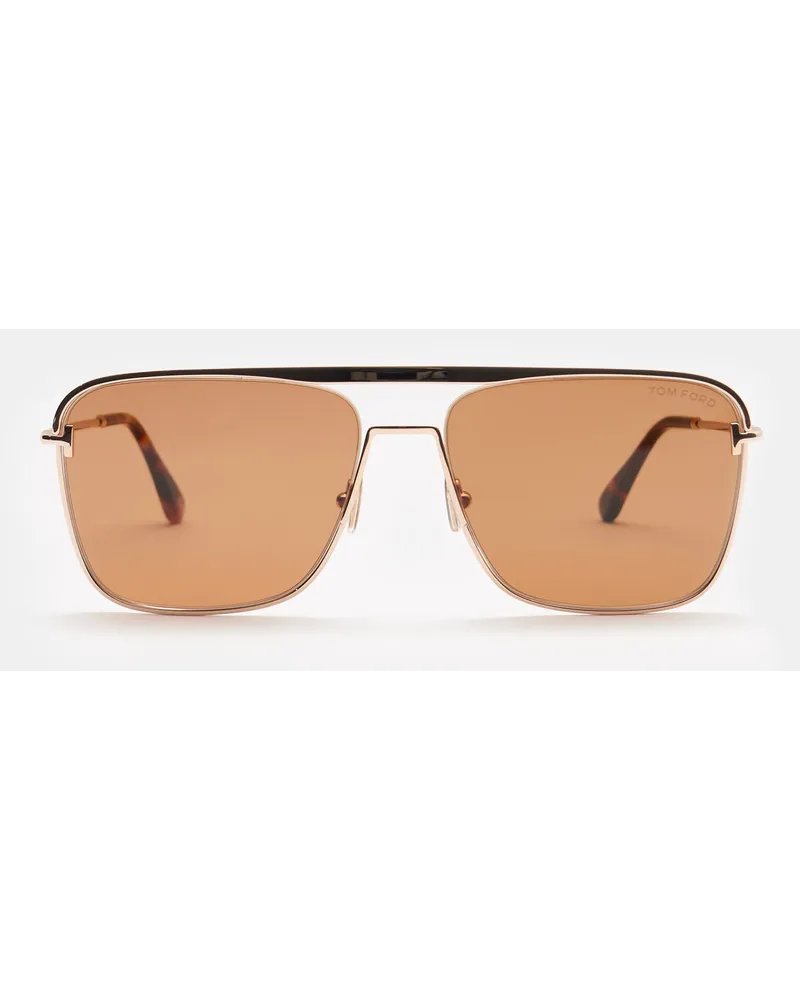 Tom Ford Sonnenbrille 'Nolan' gold/braun Gold