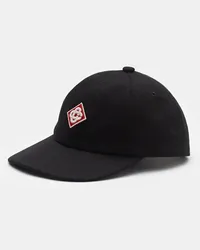 Casablanca Paris Baseball-Cap 'Diamond Logo Patch' schwarz Schwarz