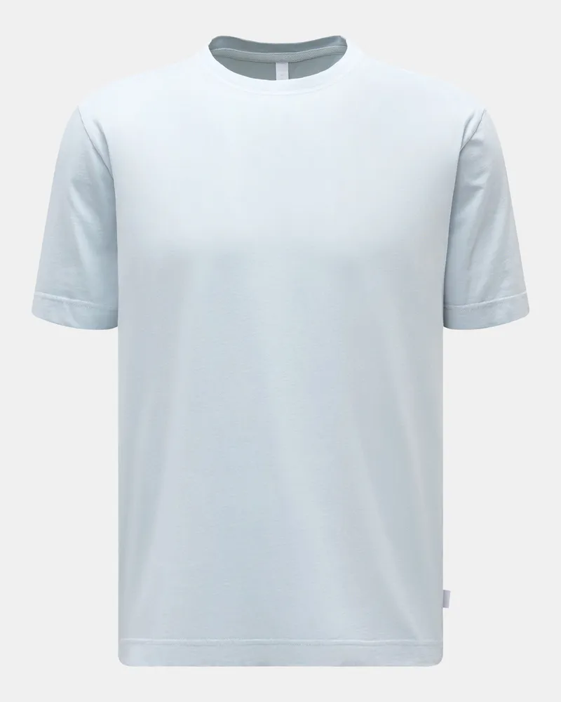 04651/ Herren - Rundhals-T-Shirt pastellblau Pastellblau