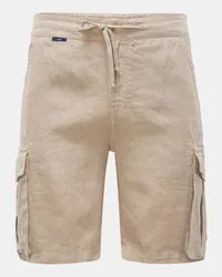 04651/ Leinen Cargo-Bermudas 'Linen Cargo' beige Beige