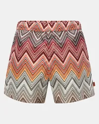 Missoni Badeshorts rot/orange/weiß Orange