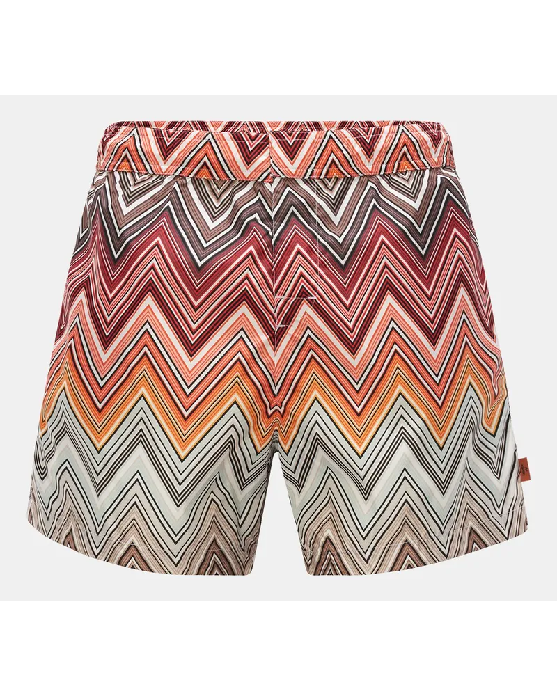 Missoni Badeshorts rot/orange/weiß Orange