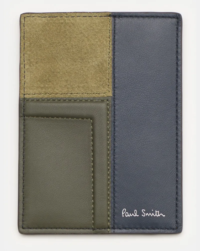 Paul Smith Herren - Kartenetui oliv/navy/dunkelbraun Oliv