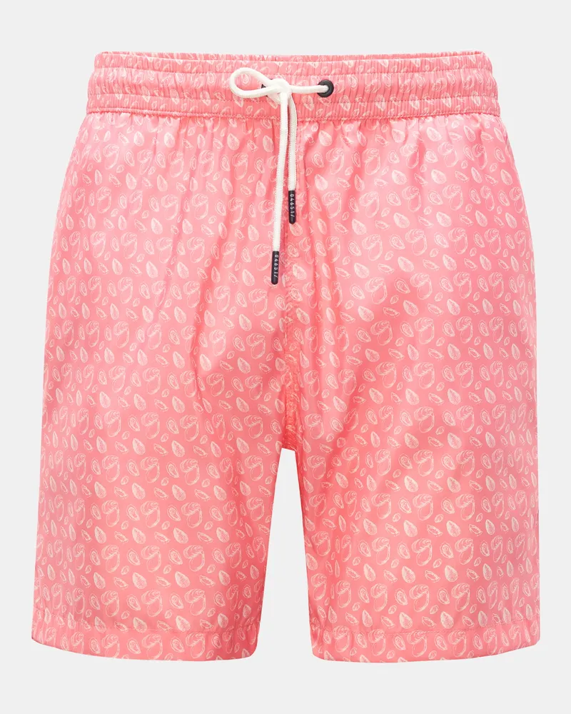 04651/ Herren - Badeshorts koralle gemustert Koralle
