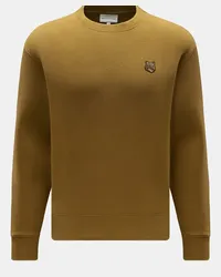 Kitsuné Rundhals-Sweatshirt oliv Oliv