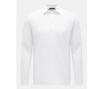 Langarm-Poloshirt 'Breeze' weiß