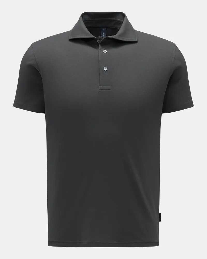 04651/ Poloshirt 'Crepe Polo' dunkelgrau Dunkelgrau