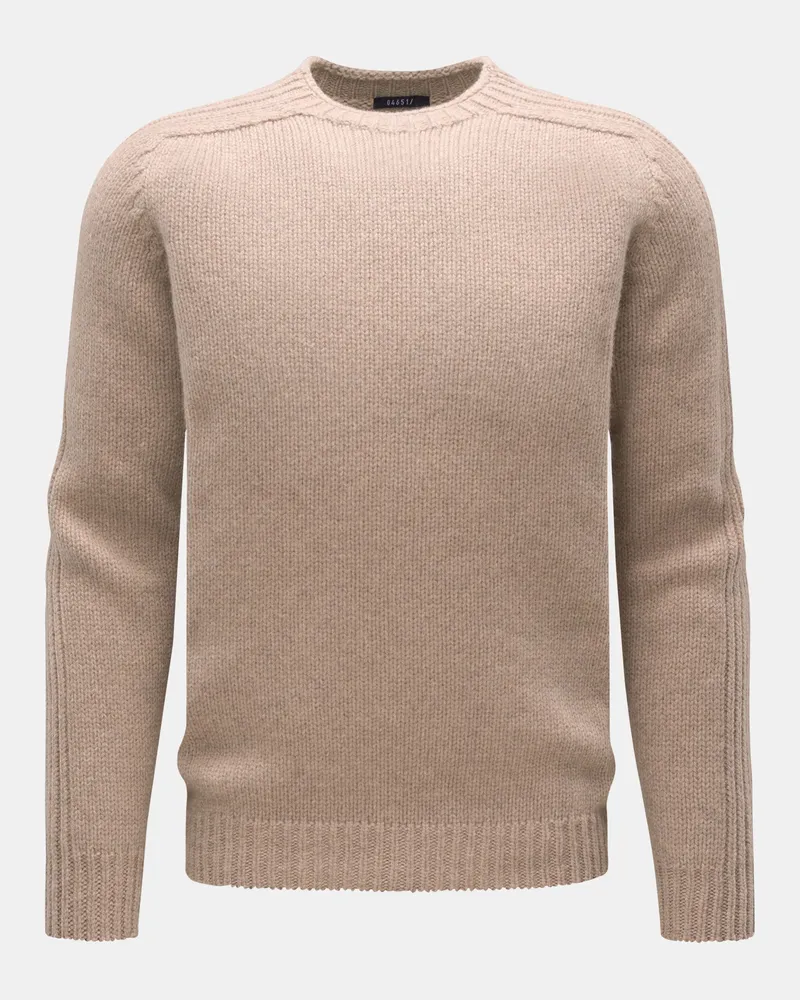 04651/ Herren - Rundhalspullover beige Beige