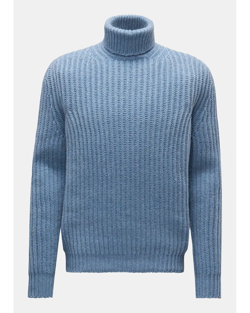 von BRAUN Cashmere Rollkragenpullover rauchblau Rauchblau