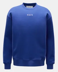 Róhe Rundhals-Sweatshirt blau Blau