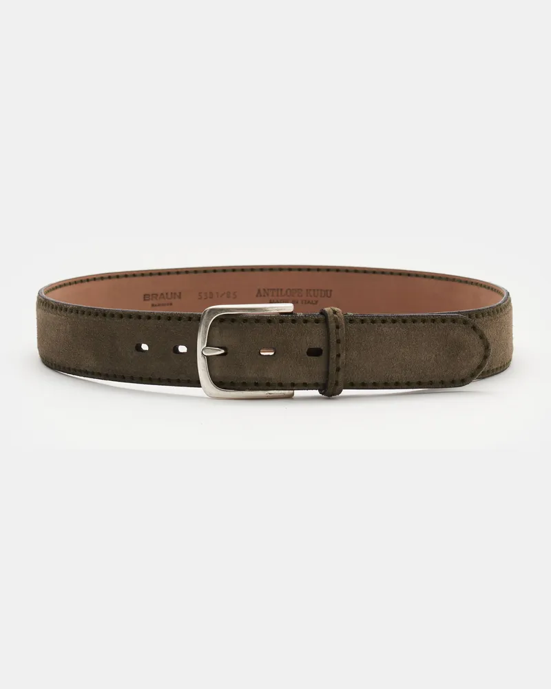 Fausto Colato Herren - Gürtel Antilopenleder taupe Taupe
