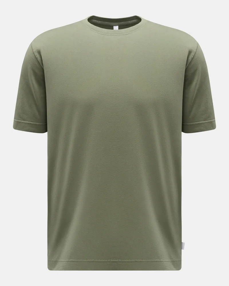 04651/ Herren - Rundhals-T-Shirt oliv Oliv