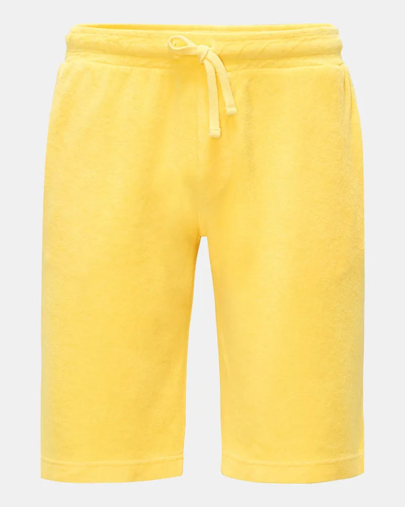 04651/ Herren - Frottee-Bermudas 'Oyster' gelb Gelb