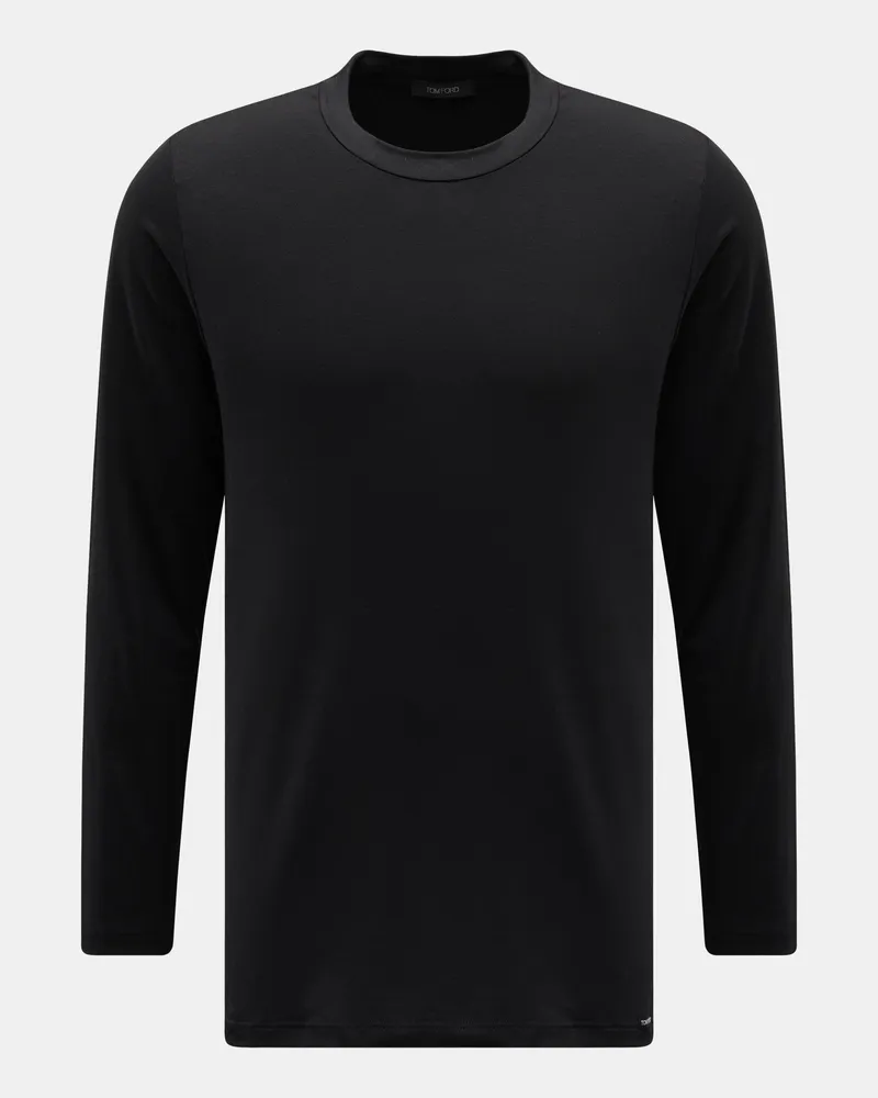 Tom Ford Herren - Langarm-Unterhemd schwarz Schwarz