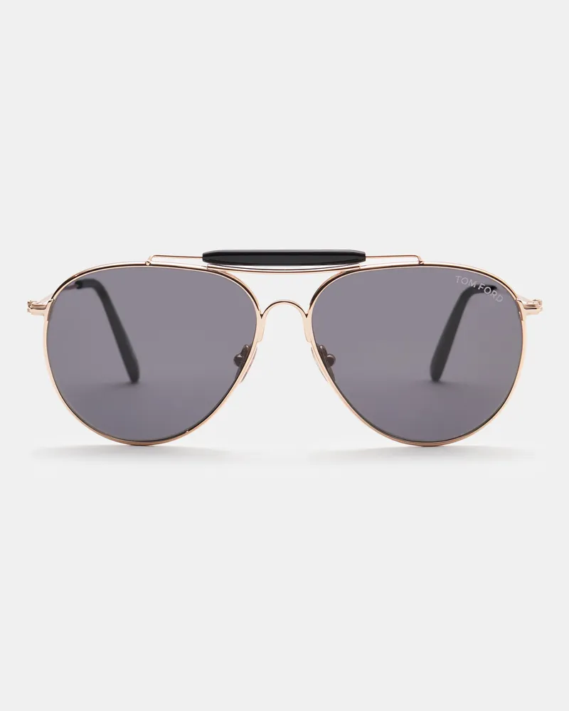 Tom Ford Herren - Sonnenbrille 'Rafael' gold/dunkelgrau Gold