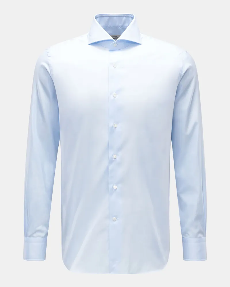 Gherardi Herren - Business Hemd Haifisch-Kragen pastellblau Pastellblau
