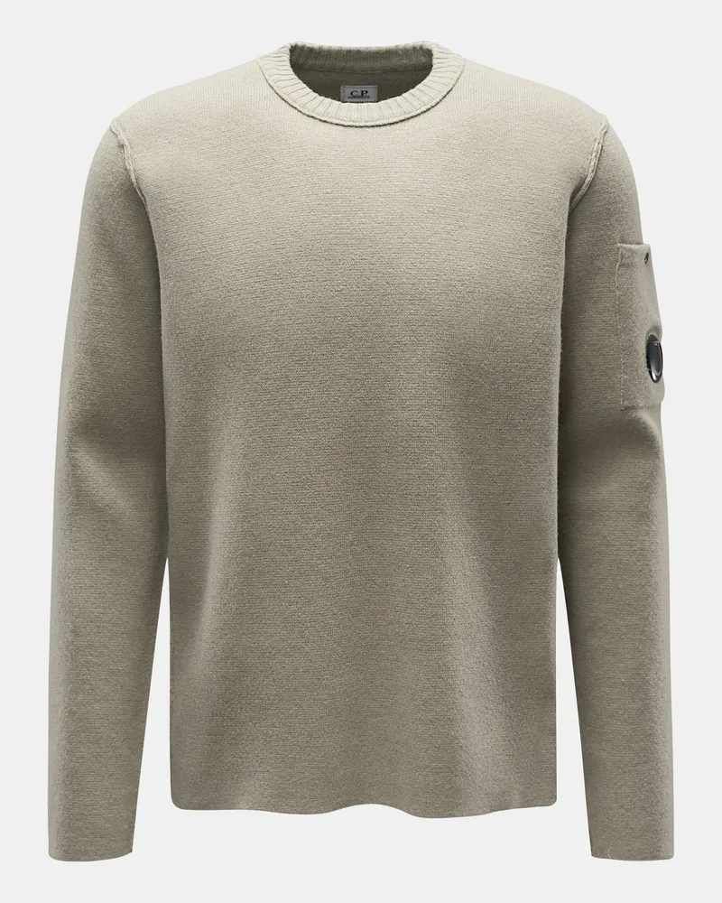 C.P. Company Herren - Rundhalspullover graugrün Graugrün