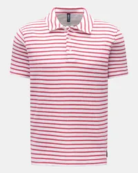 04651/ Frottee-Poloshirt 'Terry Stripe Polo' magenta/weiß gestreift Magenta