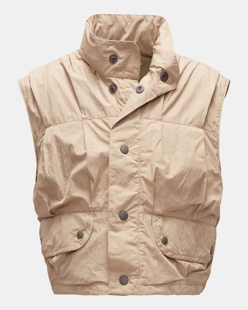 Our Legacy Herren - Outdoorweste 'Cropped Exhale Puffa' beige Beige