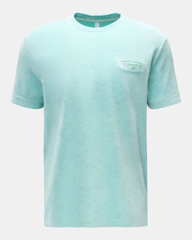 04651/ Herren - Frottee T-Shirt 'Terry Tee' türkis Türkis