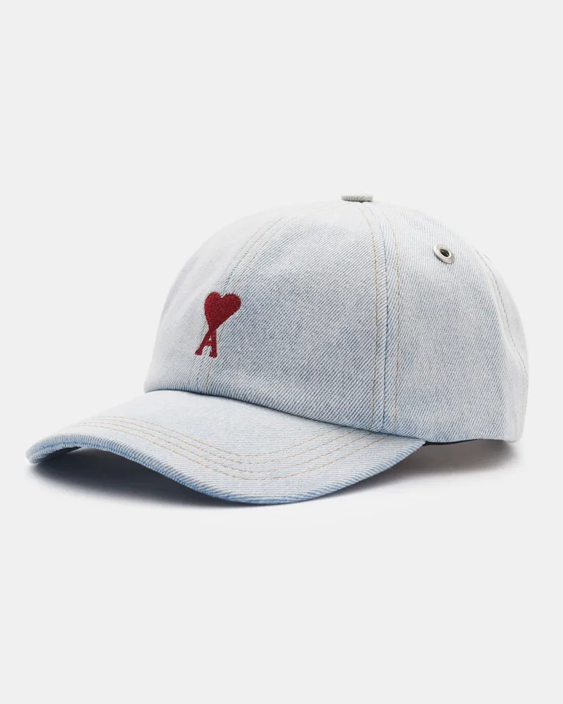 AMI Paris Jeans-Baseball-Cap 'Ami de Cœur' pastellblau Pastellblau