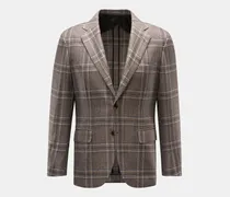 Herren - Cashmere Sakko 'New Plume' dunkelbraun/beige kariert