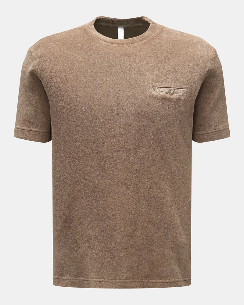 04651/ Herren - Frottee T-Shirt 'Terry Tee' taupe Taupe