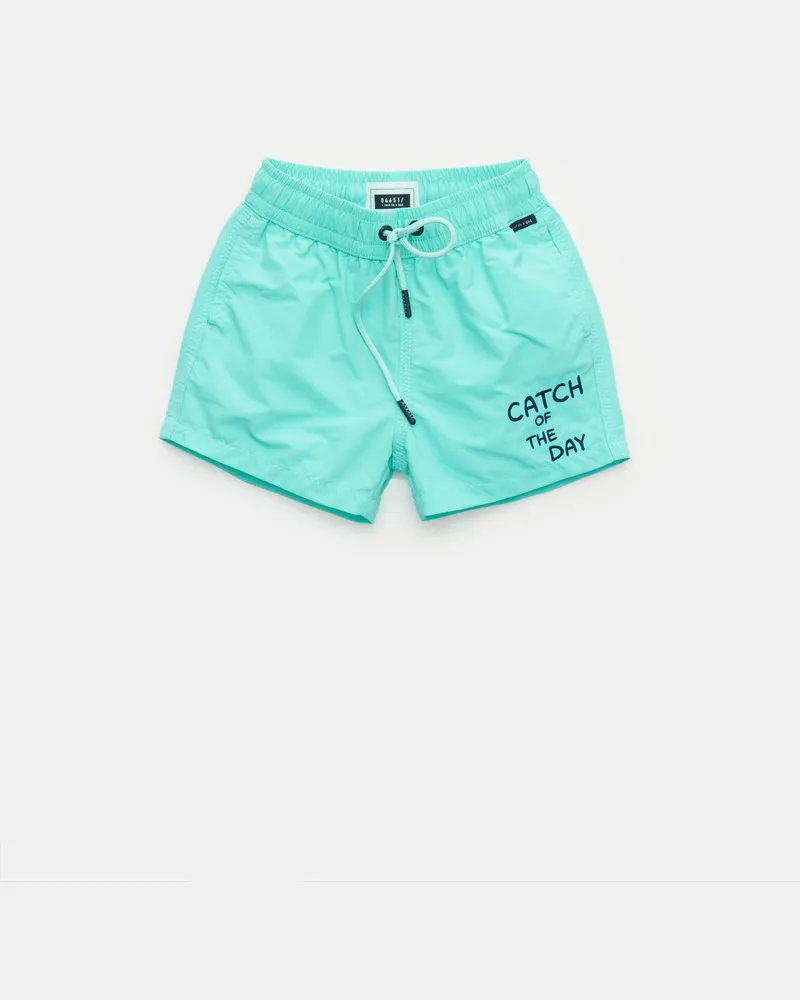 04651/ Herren - Kinder Badeshorts 'Kids Plain Swim' türkis Türkis