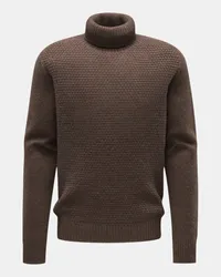 04651/ Rollkragenpullover 'Blended Ricecorn Turtle' graubraun Graubraun