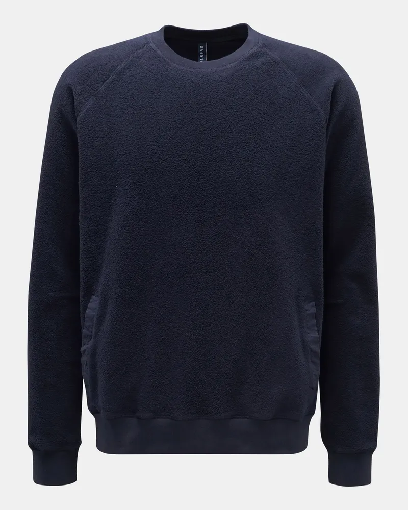 04651/ Herren - Fleece-Rundhals-Sweatshirt 'PF Crew' navy Navy