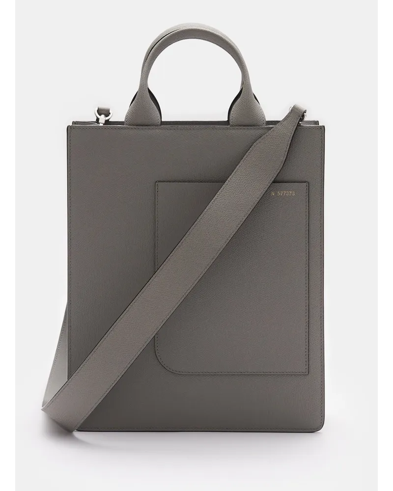 Valextra Tote Bag 'Boxy Top Handle Mini Bag' grau Grau