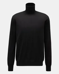 Jil Sander Feinstrick-Rollkragenpullover schwarz Schwarz