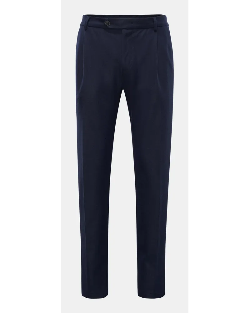 windsor. Jersey-Hose 'Floro' navy Navy