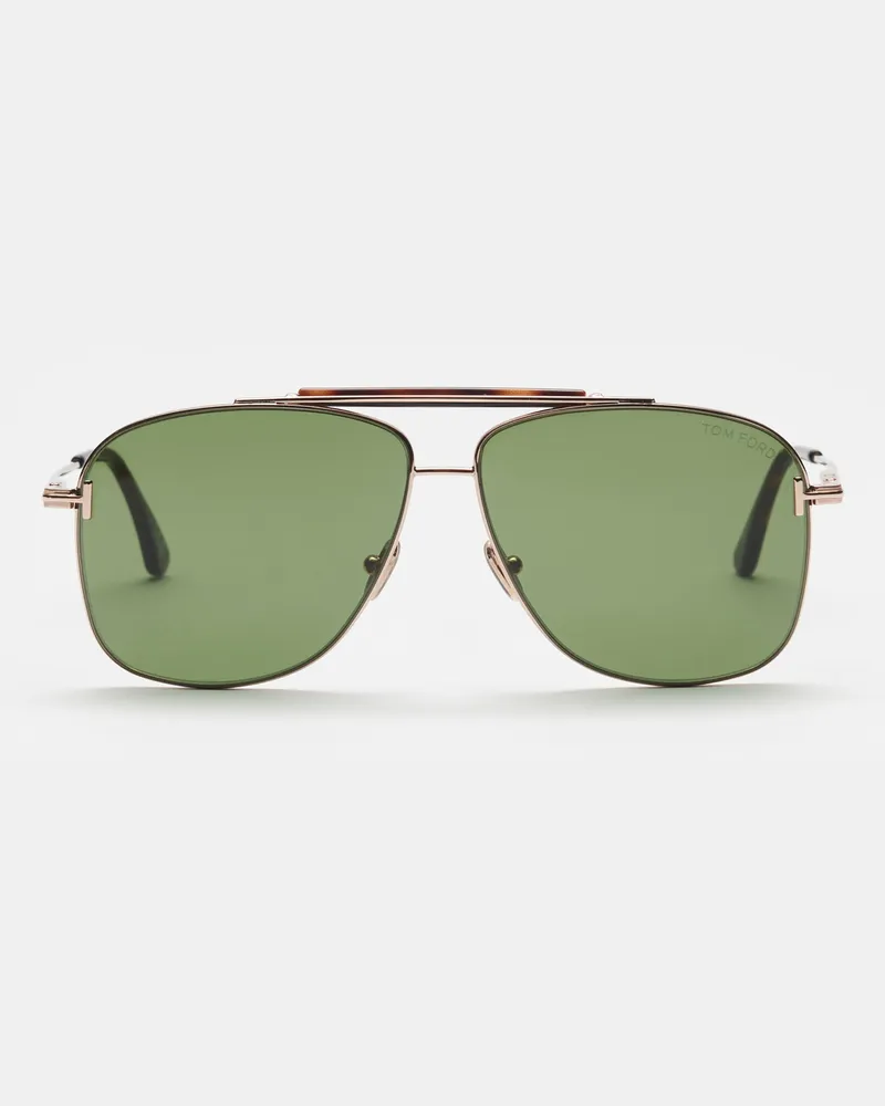 Tom Ford Herren - Sonnenbrille 'Jaden' gold/grün Gold