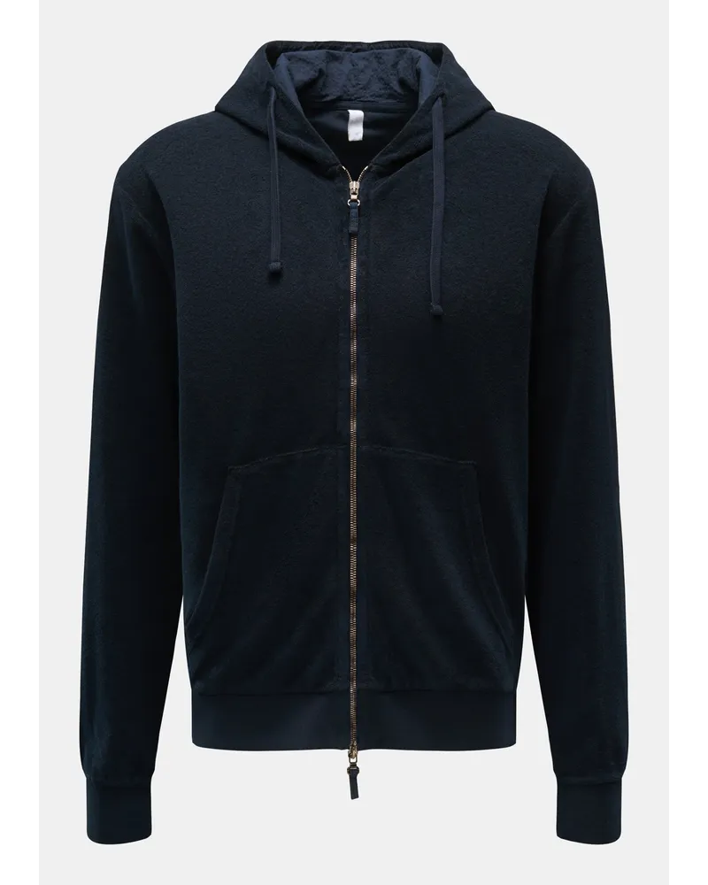 04651/ Frottee-Sweatjacke 'Terry Zip' navy Navy