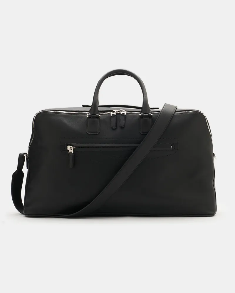 Santoni Herren - Weekender schwarz Schwarz