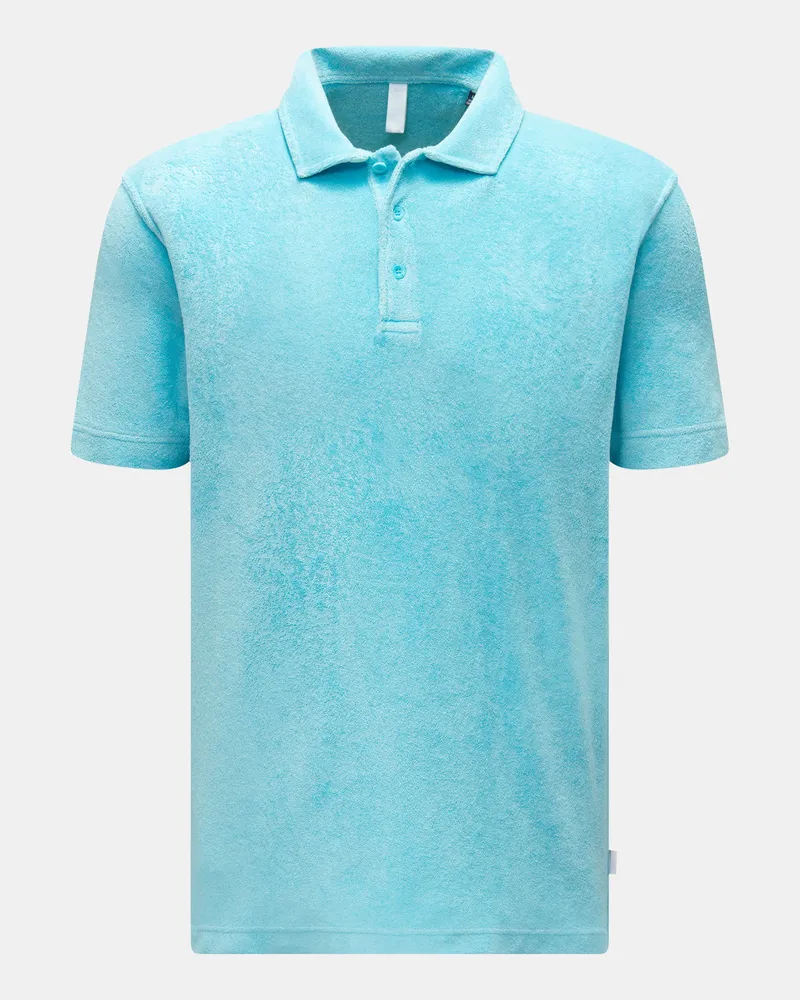 04651/ Herren - Frottee-Poloshirt 'Terry Polo' türkis Türkis