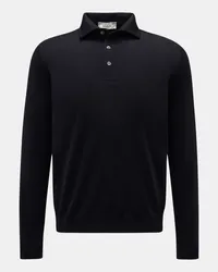 Filippo de Laurentiis Feinstrick-Polo dark navy Dark