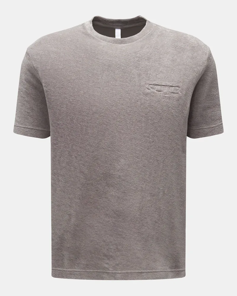 04651/ Herren - Frottee T-Shirt 'Terry Tee' grau Grau