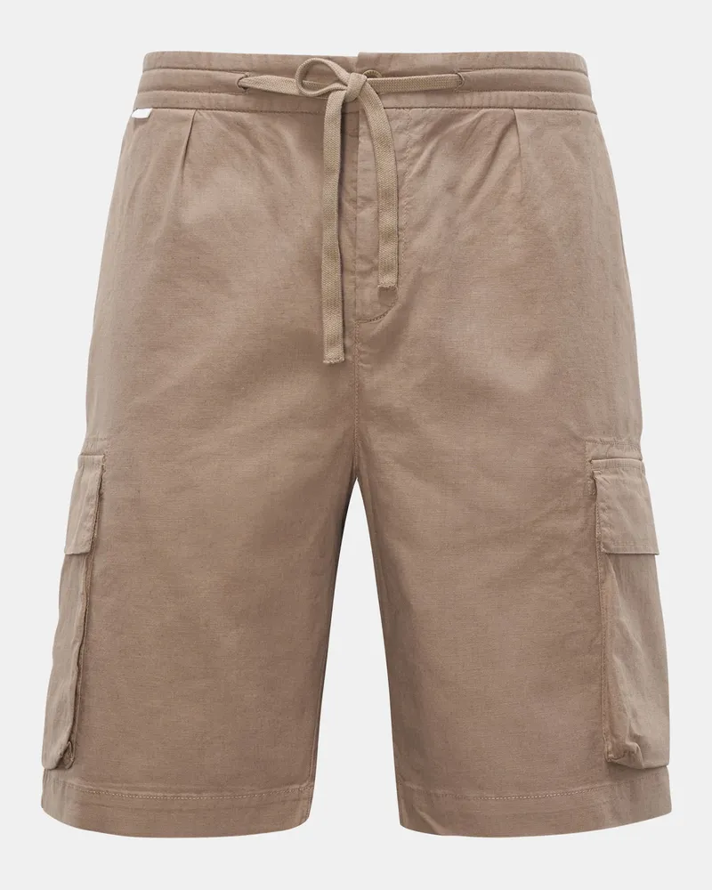 04651/ Herren - Cargo-Bermudas 'Linen' taupe Taupe