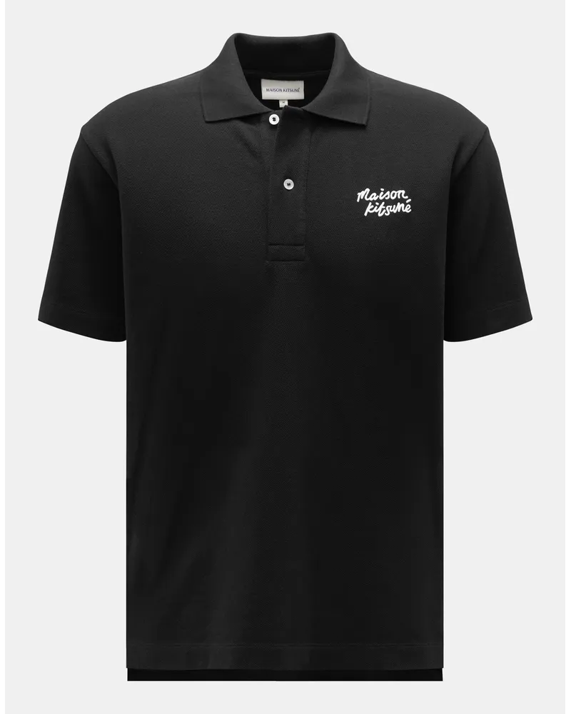 Kitsuné Poloshirt schwarz Schwarz