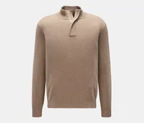 Herren - Cashmere Troyer beige meliert
