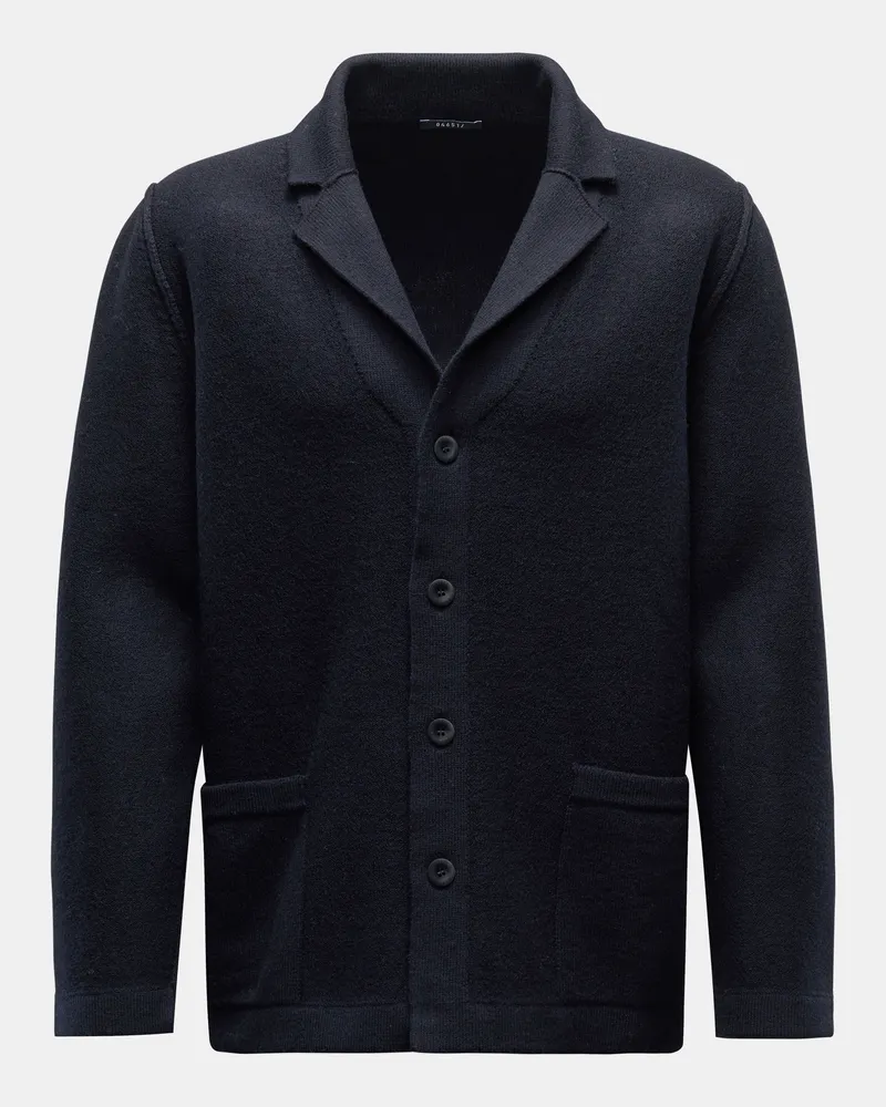 04651/ Herren - Strickblazer 'Boiled' navy Navy